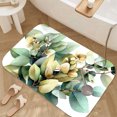 thumbnail image 3 of 1pc Eucalyptus Branches Absorbent Non-Slip Bathroom Thickened Flannel Rug Decor,Soft,Quick Drying,Suitable For Indoor/outdoor Use,Bathrooms,Bedrooms,Kitchens,Terrace,Laundry Rooms,16"x24", 3 of 9