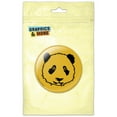thumbnail image 1 of Panda Face Cute on Yellow Refrigerator Button Magnet, 1 of 2