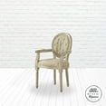 thumbnail image 6 of Rustic Manor Christianna Linen Upholstered Dining Chair, Beige, 6 of 8