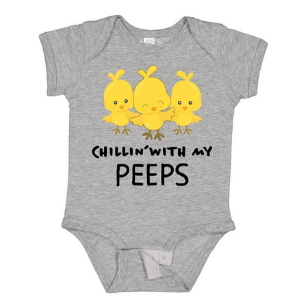 

Inktastic Chillin with My Peeps Gift Baby Boy or Baby Girl Bodysuit