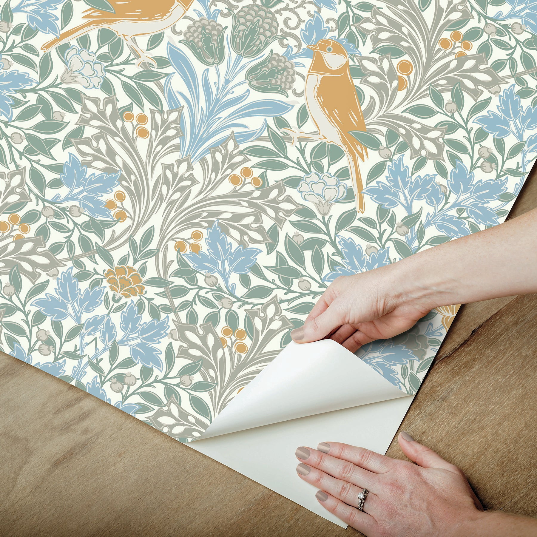 Garden Aviary Peel and Stick Wallpaper
