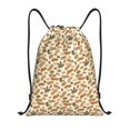 thumbnail image 1 of Xecao Set With Peanut Pattern Sports Drawstring Backpack - String Swim Gym Bag with Wet Proof Pocket for Women&Men-Medium, 1 of 6