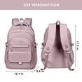 thumbnail image 2 of AoDai School Backpack for College High Middle School Fashion Student bag, Cute Aesthetic Teen Bookbag for Teens Women, Beige, 2 of 7