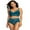 Blue Coral, variant on Felina | Finesse Lace Cami Bralette & Mock-Wrap Brief | 2-Piece Set (Barely Pink, 1X2X)