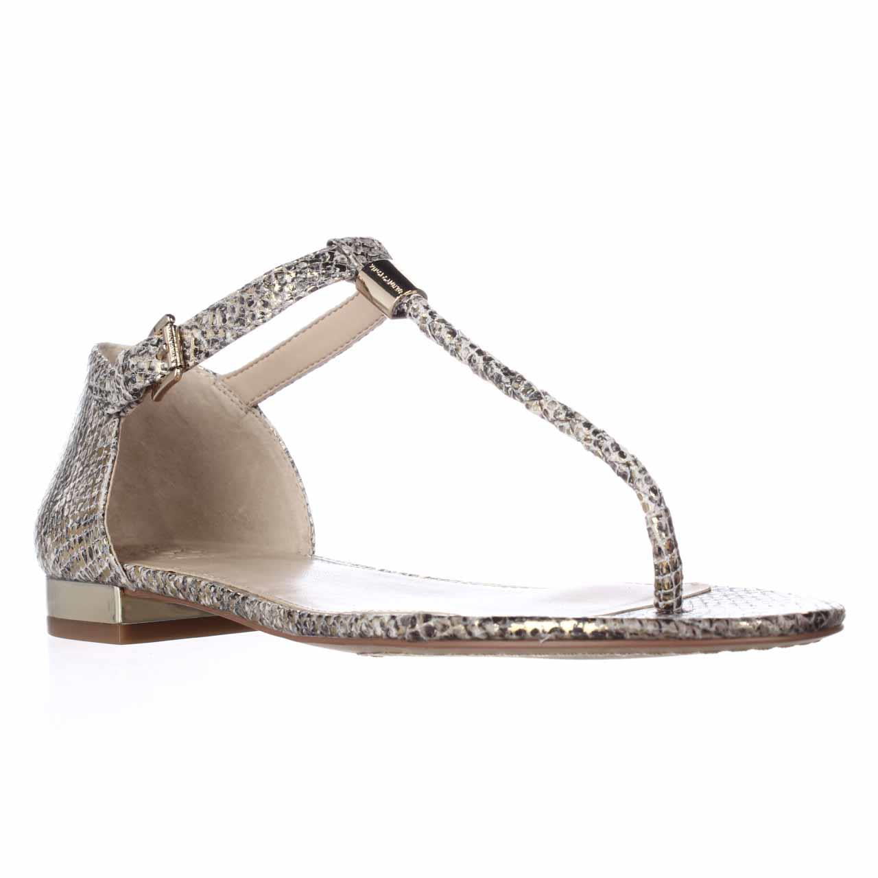 Vince Camuto - Womens Vince Camuto Halana T-Strap Flat Sandals - Gold ...