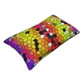 thumbnail image 3 of Disketp Pillow Covers Colorful Tie Dye Stained Glass 1 Pattern Throw Pillow Case Cushion Covers,Cushion For Bedroom,Couch,Home-16"X24", 3 of 9