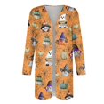 Kddylitq Halloween Cardigans for Women Long Sleeve Open Front Candy
