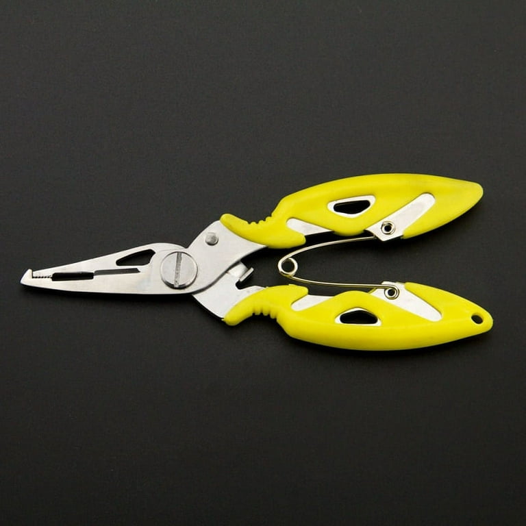 New Steel Fishing Plier Scissor Braid Line Lure Cutter Hook Remover Tackle  Tool Cutting Fish Use Scissors Fishing Pliers 