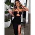 thumbnail image 2 of Sleeveless Sexy Female Midi Backless Dresses Slim Night Club Party Women's Dress Bodycon Vestidos Elegantes Para Mujer, 2 of 10
