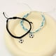 thumbnail image 3 of 2pcs/set Pulseras De Encanto De Fútbol Ajustables Negras Y Azules Para Favores De Fútbol Hilo De Cera Hecho A Mano Regalo Para Mejores Amigos Accesorios Para Niños, 3 of 3