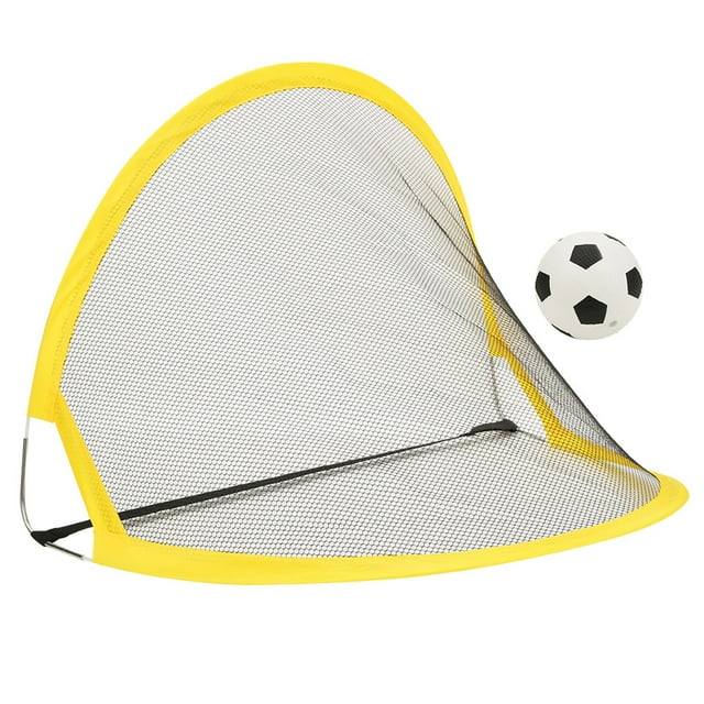 Puerta de fútbol de juguete, puerta de fútbol de tela con poste de hierro de 68 cm, juguete deportivo para exteriores resistente y duradero