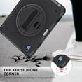 thumbnail image 6 of ELEHOLD Case for Apple iPad 10th Gen, Shockproof Case with 360°Rotating Adjustable Shoulder Hand Strap & Stand,Black, 6 of 8
