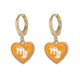 thumbnail image 4 of Aretes colgantes forma de corazón shaofei modelo 4680 Tauro, 4 of 5