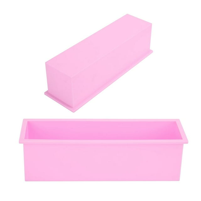 LYUMO Rectangle Soap Mold, Mould,1200ML Rectangle Silicone Soap Mold DIY Mould Making Box Tool