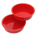 thumbnail image 1 of 8 Inch (About 20.3 cm) Round Cake Pan-Silicone Mold for Baking Non-Stick and Quick Release Baking Pan, 1 of 8