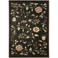 thumbnail image 3 of SAFAVIEH Lyndhurst Milo Floral Border Area Rug, Black/Multi, 6'7" x 6'7" Square, 3 of 6
