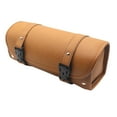 thumbnail image 6 of Motorcycle Saddlebags PU Leather Saddle Bags Waterproof Side Bags Storage Luggage Universal - Brown, 6 of 8