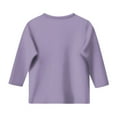 thumbnail image 5 of Hessimy Toddlers Long Sleeve T-Shirt Soft Cotton Top Tees for Toddler Boy girls Long Sleeve Flexy Soft Knit Expandable Shoulder Pullover Undershirt(A89-Purple,8-9 Years), 5 of 5