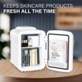 thumbnail image 4 of Mini 4L/6L Portable Compact Refrigerator – Small Insulated Fridge for Bedroom, Dorm, Office | Quiet & Energy-Efficient Mini Fridge for Skincare & Beverages White, 4 of 7