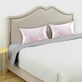 thumbnail image 3 of GZHJMY Cherry Blossom Satin Pillowcase for Hair and Skin Silk Pillowcase, King Size(20x40 inches) - Slip Cooling Satin Pillow Covers with Envelope Closure, 3 of 7