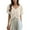 Beige, variant on hotojiny Boho Tops for Women Lightweight Short Sleeve V Neck Crochet Beachwear Cute Drawstring Ruched Crop Cover up for Vaction