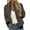 Brown, variant on Honeeladyy Women's Bomber Jacket Casual Coat Zip Up Outerwear Windbreaker with Pockets Brown S