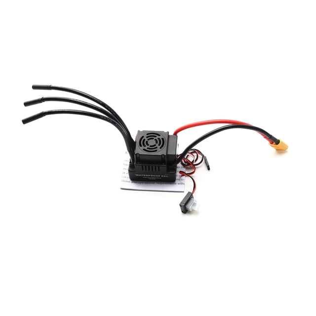 ESC, Controlador de velocidad electrónico ESC sin escobillas 120A XT60 Plug 5.8V 3A BEC para 1/8 RC Abody Enchufe XT60