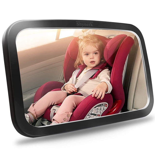Espejo de coche para bebé, asiento de seguridad Shynerk orientado hacia atrás