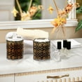 thumbnail image 4 of Yayeee 4 Pack Qtip Holder Bathroom Cotton Swab Canister with Lid Clear Dispenser Set, Classic Floral, 4 of 6