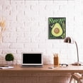 thumbnail image 2 of Stupell Industries Green Avocado Expressive Pop Healthy Love Phrases Food & Beverage Painting Gallery Wrapped Canvas Art Print Wall Art, 16 x 20, 2 of 6