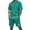 Green, variant on Zimjoy Men's Summer Sets 2 Piece Waffle Outfits Casual Drop Shoulder Short Sleeve T Shirt and Elastic Waist Shorts Set Black L