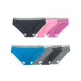thumbnail image 2 of Fruit of the Loom Women's Heather Low-Rise Brief Panties, Holiday Super Value 7 Pack, 2 of 5