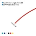 thumbnail image 2 of Cable de conexión de PVC de 30 AWG 1.5m/5ft, cable eléctrico flexible de cobre estañado trenzado de 6 colores, 1mm, 2 of 5