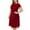 Wine, variant on Women Formal Wedding Bridesmaid High Waist Party Prom Gown Dress Pretty Dresses for Women Long Lace Dresses for Women plus Size Dress with Lace Long Sleeve Petite Dresses for Women Party Deep V Laye