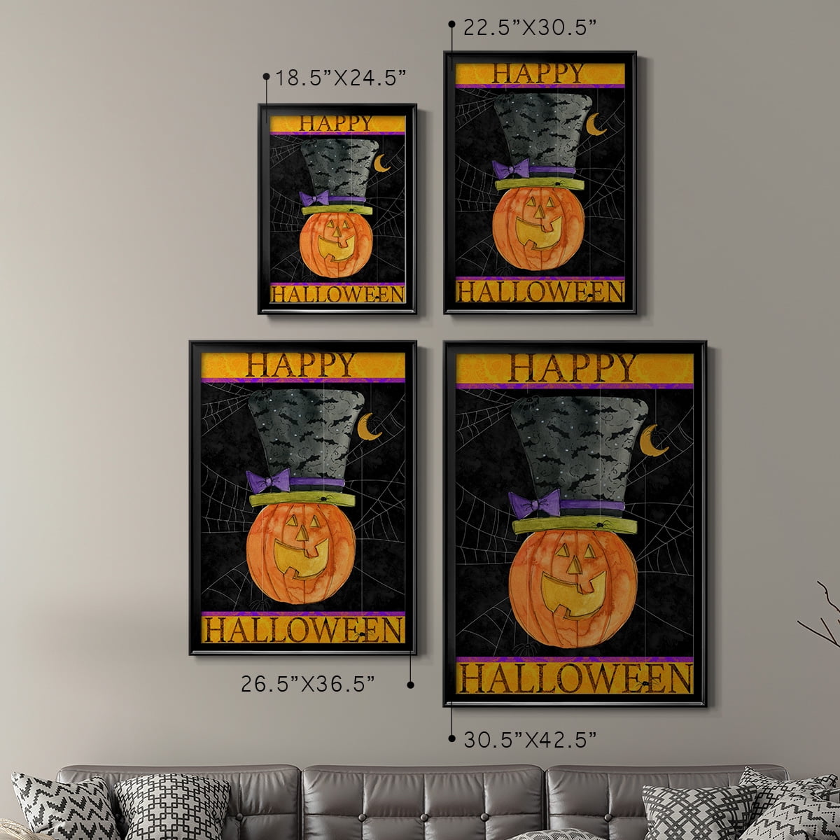 Happy Halloween Premium Classic Framed Print - Ready to Hang