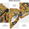thumbnail image 5 of Calavera Black Cat Sugar Skull Mexican Dia Los Muertos Mens Pajama Pants Shorts Sleepwear Lounge Men's Pajama Bottoms Gift for Family, 5 of 7