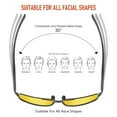 thumbnail image 6 of Bloomoak Polarized Night Driving Glasses for Men & Women, Pilot Sunglasses Ultra Lightweight Al-Mg UV400 Protection, 6 of 7