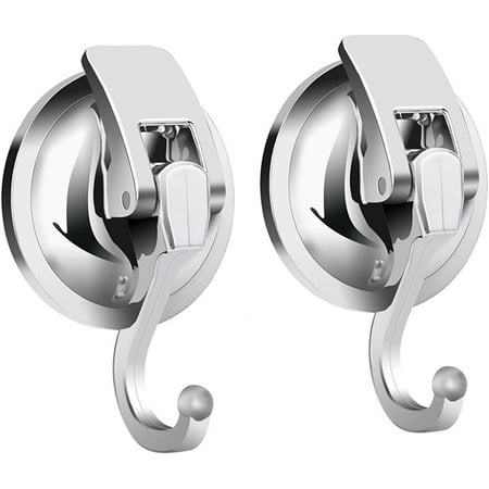 

Heavy Duty Vacuum Suction Cup Hooks (2Pack) Specialized for Kitchen&Bathroom&Restroom Organization