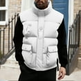 thumbnail image 2 of ZACPNCV Mens Sleeveless Quilted Puffer Jacket Casual Winter Warm Down Vest Thermal Lightweight Gym Coat Outdoor Athletic Vests, 2 of 8
