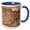 Blue/White, variant on 3drose, Ancient Political Map of Spain and Mediterranean Sea. Cool Art Gift, 11oz Mug