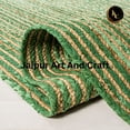 thumbnail image 4 of Jaipur Art And Craft Runner Green Braided Rug Handmade Chindi Jute Cotton Area Rug (2.6x8 Sq ft), 4 of 7