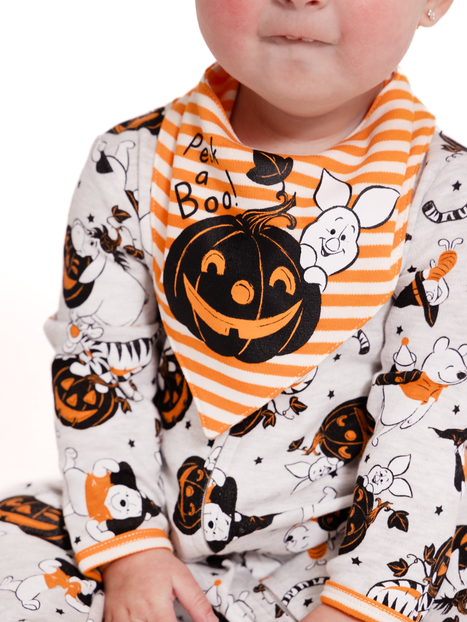 Baby Character Halloween Footed Sleep N Play & Bib Set, 2-Piece, Sizes Newborn-6/9 Months