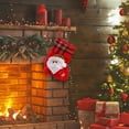 thumbnail image 5 of Festive Knitted Stocking Hangs For Holiday Mantle Ornament Traditional Xmas Celebration, 5 of 5