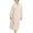 Beige, variant on Women's Long Sleeve Robe Fleece Long Pjs Fuzzy Comfy Warm Robe Bathrobe Plush Winter Soft Thick Sleeping Warm Blue Small-Large