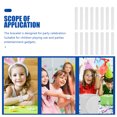 thumbnail image 5 of DIY Slap Bracelets for Party Favor Bulk Kids Toys Blank Papa Circle White Pvc Child 24 Pcs, 5 of 6
