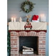 thumbnail image 6 of Christmas Truck Gnomes Mantel Scarf Fireplace Decorations for Living Room, Red Black Plaid Xmas Tree Burlap Fireplace Mantel Scarf Cover Runner for Halloween/Thanksgiving/Christmas Decor 90"x17", 6 of 6