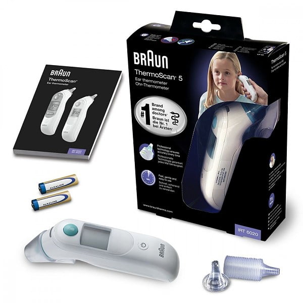 Braun IRT6020 ThermoScan 5 ExacTemp Digital Ear Thermometer Walmart