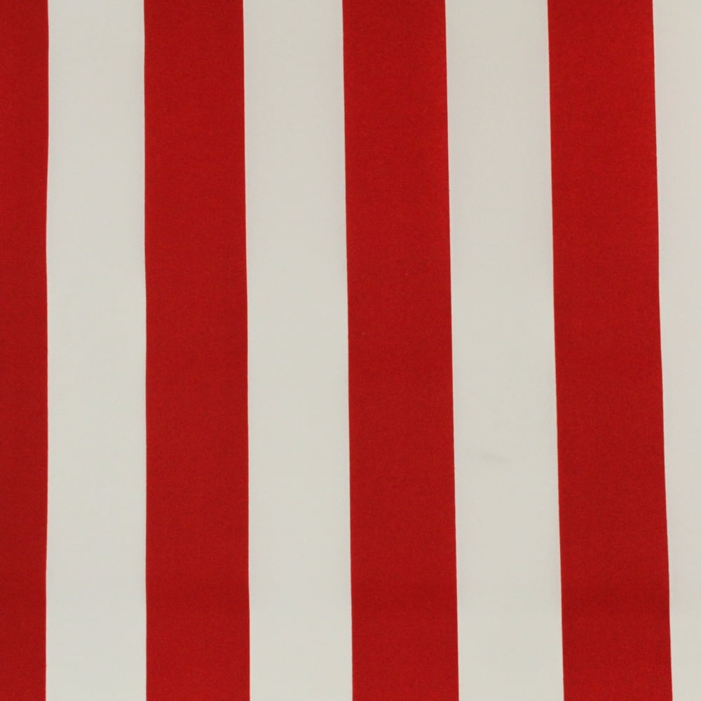 Berkshire Home 100% Polyester 54" Indoor/Outdoor Cabana Red Fabric, by the Yard