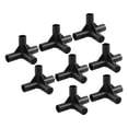 thumbnail image 3 of 8PCS Versatile 4-Way Black PVC Pipe Fittings: Perfect for DIY Plant Support and, 3 of 8