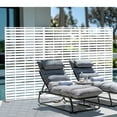 thumbnail image 4 of MAYEERTY 72"x47" Outdoor Privacy Screen with Stand Adrian Metal Balcony Decorative Screen,White, 4 of 6